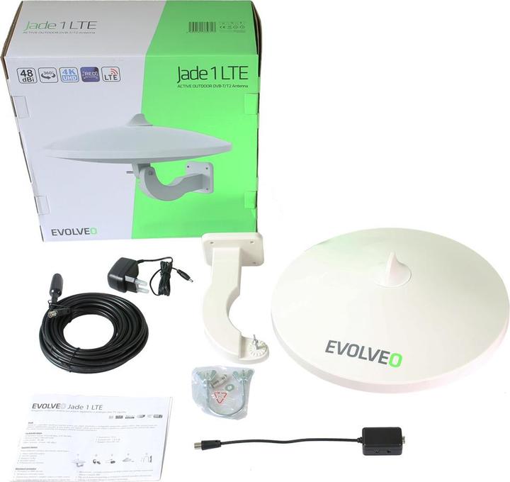 Actual product image Evolveo Jade 1 LTE television antenna Outdoor (48 dB, LTE)