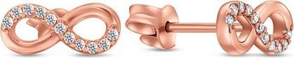 Image du produit Brilio Silver - Boucles d'oreilles Infinity en bronze moderne EA360R