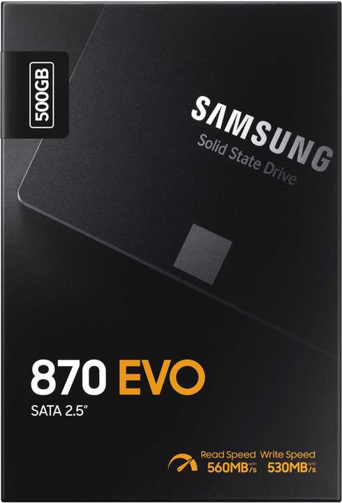 Image du produit Samsung 870 EVO (500 Go, 2.5")