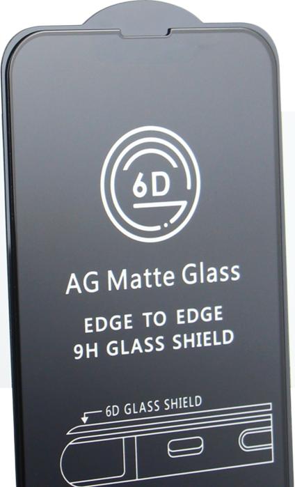 Produktbild OEM Gehärtetes Glas 6D mattiert für iPhone 13 Mini 5,4" schwarzer Rahmen (1 Stück, Apple iPhone 13 mini)