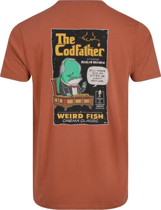 Actual product image Weird Fish Mens Codfather Back Print T-Shirt (3XL)