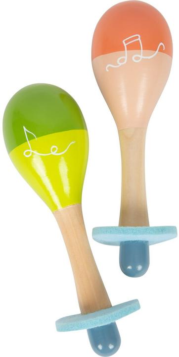 Actual product image small foot Maracas Groovy Beats (German, French, Italian, English)