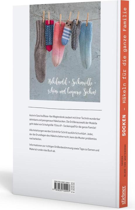 Produktbild Socken häkeln für die ganze Familie (Deutsch, Sascha Blase-Van Wagtendonk, 2024)