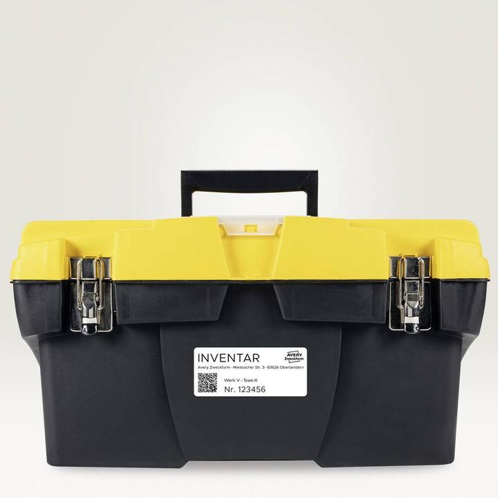 Productafbeelding Avery Duurzame rollabels, 59 x 102 mm hechten stevig aan moeilijke oppervlakken, wa