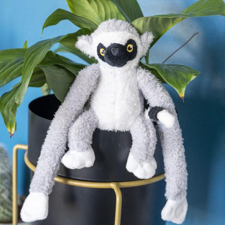 Actual product image Tactic Jungle Mates soft toy - Lemur Maki Grey Black (27 cm)