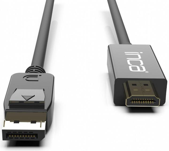 Immagine prodotto Inca DisplayPort a HDMI, lunghezza cavo 1,8 m, 10,2 Gbit/s (max.) (1.80 m, DisplayPort, HDMI)