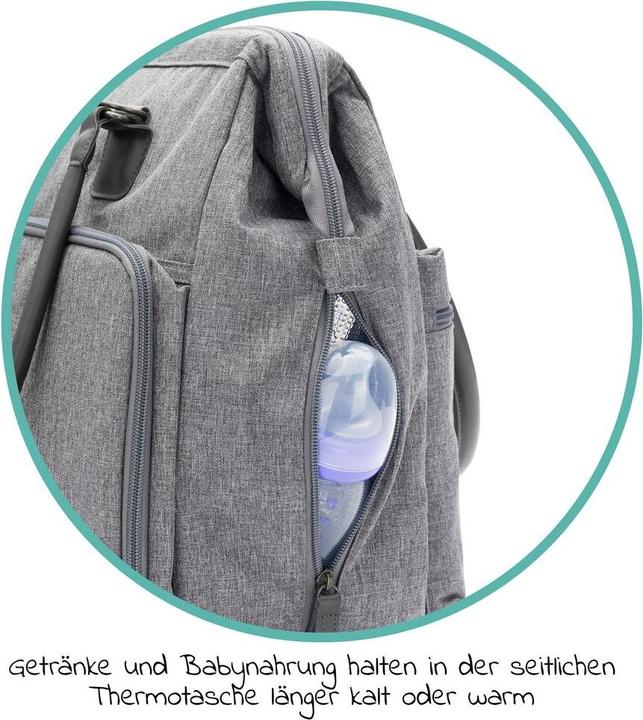 Immagine prodotto Fillikid Borse e zaini fasciatoio Borsa fasciatoio Oxford con fasciatoio, tasche interne ed esterne