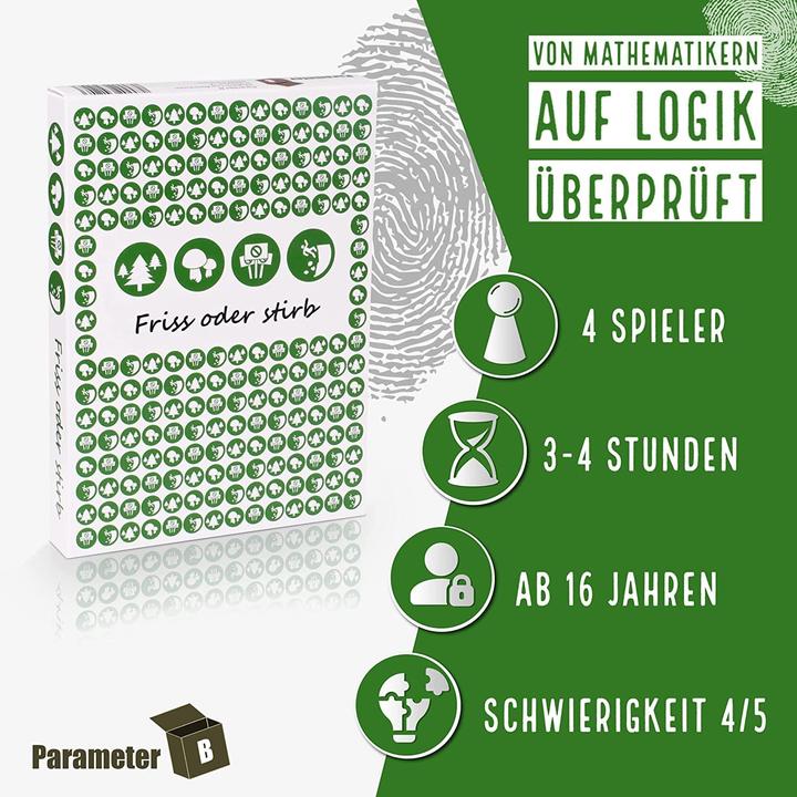 Image du produit Parameter B PARPB005 - Friss oder stirb - Krimi-Dinner Spiel, für 4 Spieler, ab 16 Jahren (DE-Ausgabe) (Allemand)