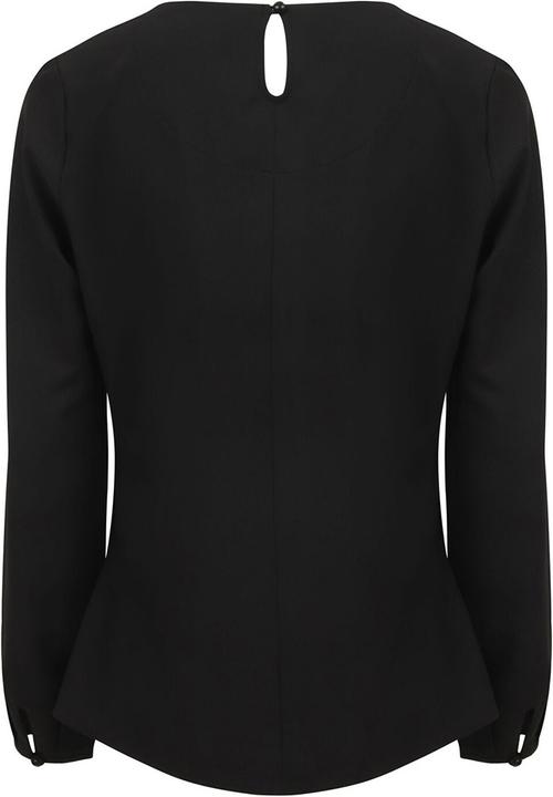 Actual product image Henbury Pleated front long sleeve blouse (XS)