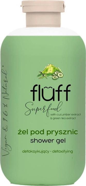 Fluff DETOXIFYING Żel pod prysznic ogórek i zielona herbata 500ml (500 ml)