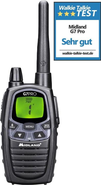 Image du produit Midland G7 Pro Single PMR + LPD radio with 16 channels (10 km)