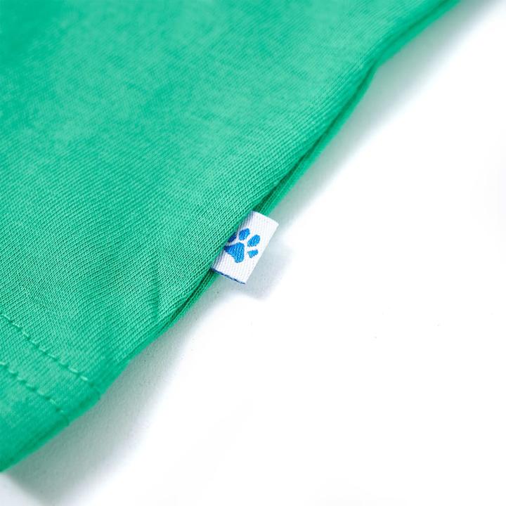 Actual product image VidaXL Children's T-shirt green 104,Material: 100 % cotton,Colour (104)