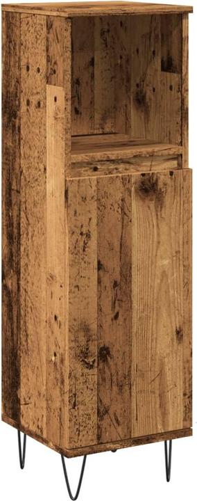 Image du produit VidaXL Armoire de toilette Armoire midi Armoire de toilette Meuble de salle de bain Armoire aspect bois (30 x 30 x 100 cm)
