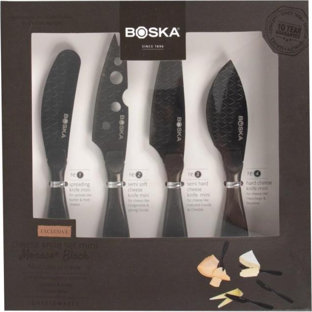 Image du produit Boska Käsem.-Set Mini Monaco+ Schwarz schwarz Edelstahl 190x190x24