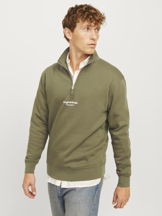 Produktbild Jack & Jones Text Sweatshirt mit halbem Reissverschluss Sweatshirt mit halbem Reissverschluss (XXL)