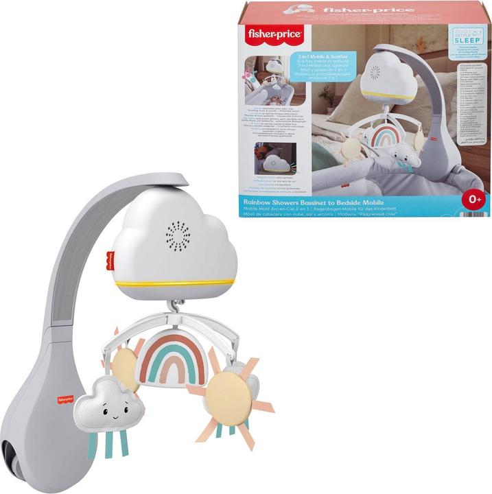 Productafbeelding Fisher-Price Mobiel en muziekdoos voor babybedje Regenboog