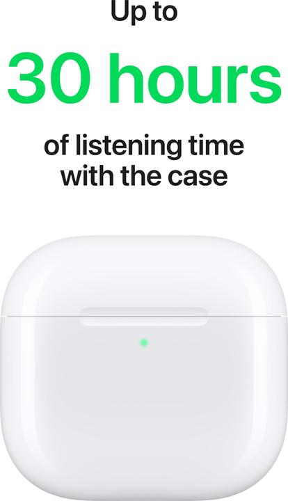 Productafbeelding Apple AirPods 4 (ANC, 4 h, Draadloze)