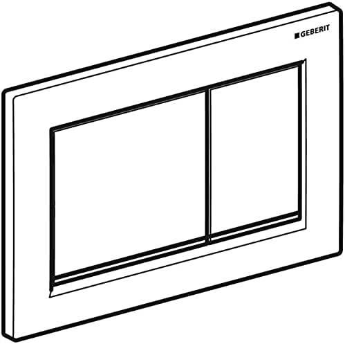 Actual product image Geberit Omega 30 toilet flush for toilet chrome matt (115.080.KH.1)