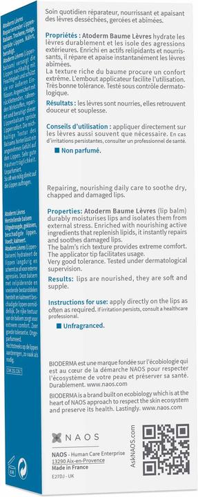 Immagine prodotto Bioderma Atoderm Baume Lèvres (Balsamo, 15 ml)