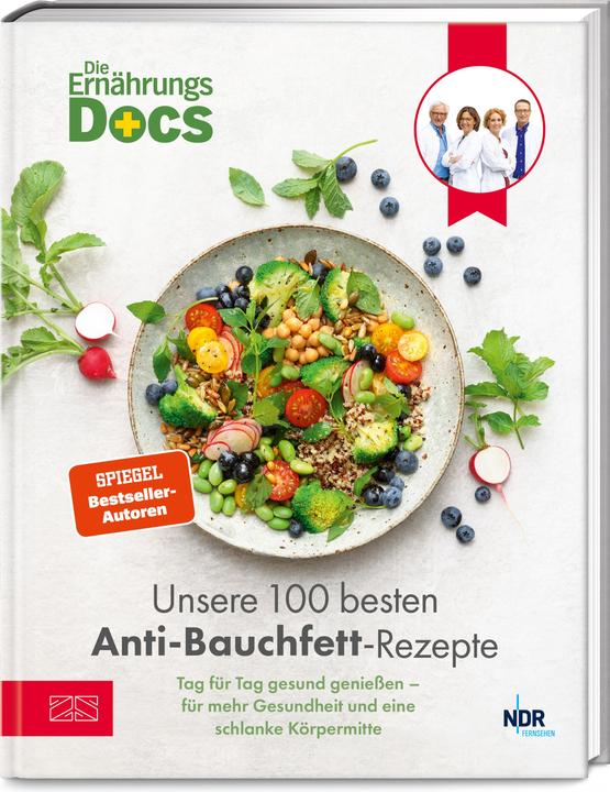 Actual product image Die Ernährungs-Docs – Unsere 100 besten Anti-Bauchfett-Rezepte (German, Jörn Klasen, Silja Schäfer, Viola Andresen, Matthias Riedl, 2025)