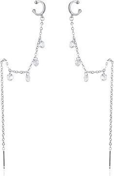 Actual product image Agato - Long earrings with zircons AGT-E024VW-EC