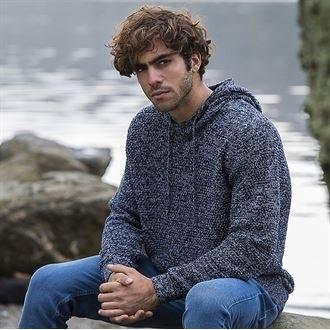 Actual product image Awdis Iguazu knitted hoodie (S)