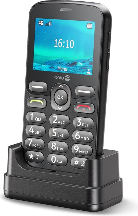 Actual product image Doro 1880 - Blister carton BLACK (2.40", 0.31 Mpx, 4G)
