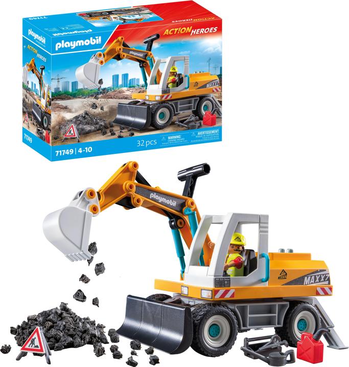 Immagine prodotto Playmobil Escavatore (71749, Playmobil Eroi d'azione)