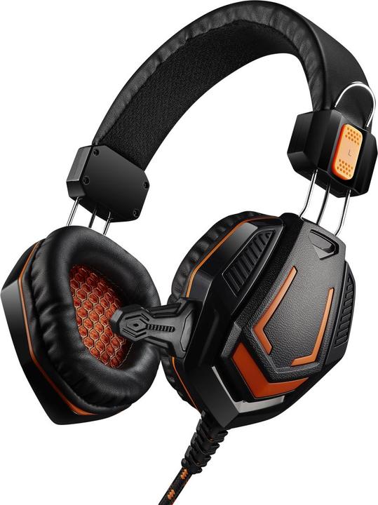 Actual product image Canyon Gaming headset with 3.5 mm connector with microphone and volume control, cable 2 m, Black CND (Cable)