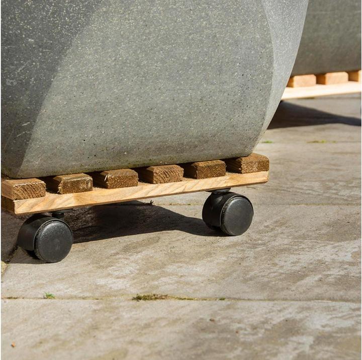 Image du produit Esschert Design Rolleruntersetzer Quadratisch L Braun