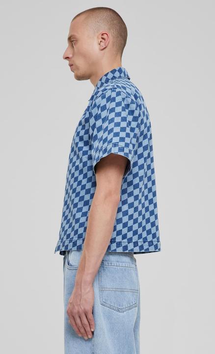 Actual product image Urban Classics Laser Check Printed Boxy Shirt - 166805 (4XL)
