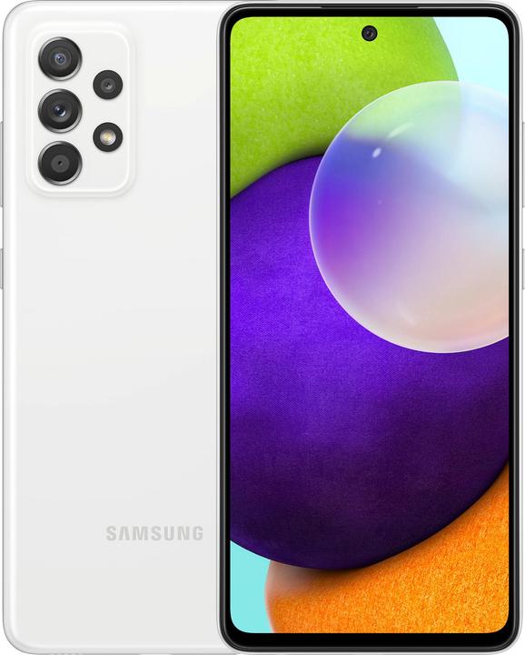 Samsung Galaxy A52 EU (128 GB, White, 6.50", Dual SIM, 64 Mpx, 4G)