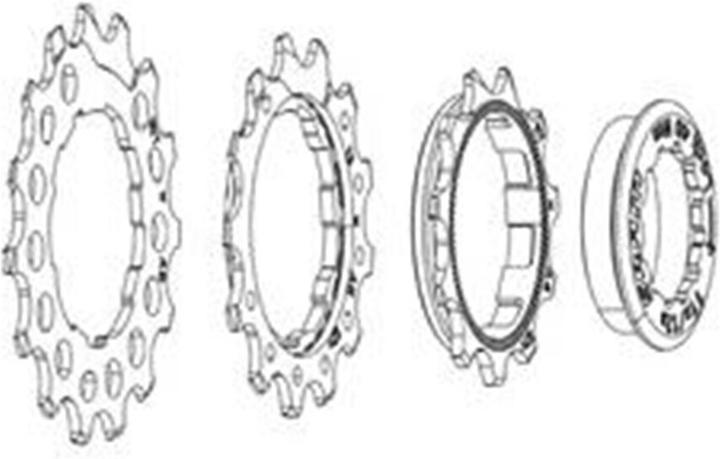 Immagine prodotto Sram Cog Set PG1210/1230 11/13/15T/Lockring (15)