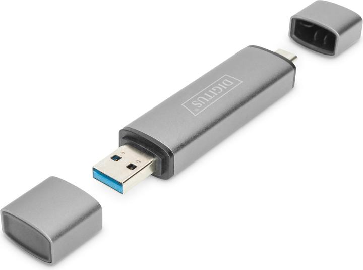 Image du produit Digitus Hub à double lecteur de carte (USB 3.0, USB 2.0)