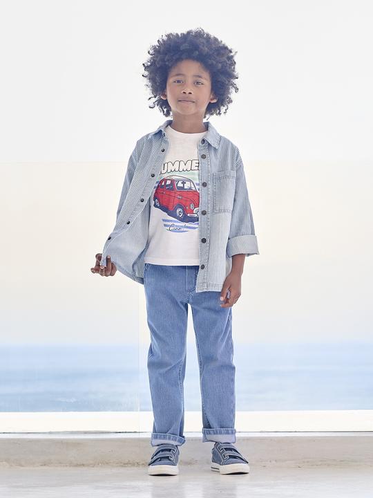 Produktbild Vertbaudet Jungen Cargohose, Denim-Style (122)