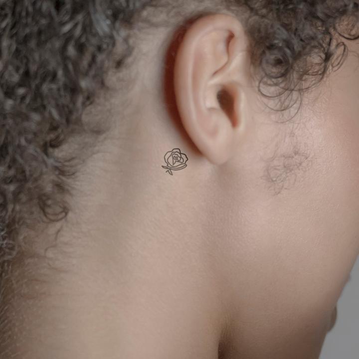 Produktbild minink Temporäres Tattoo – Schöne Rose