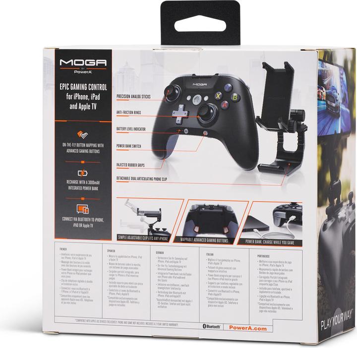 Immagine prodotto PowerA Controller Bluetooth MOGA XP5-i Plus per il gioco mobile e cloud su iOS (iOS)