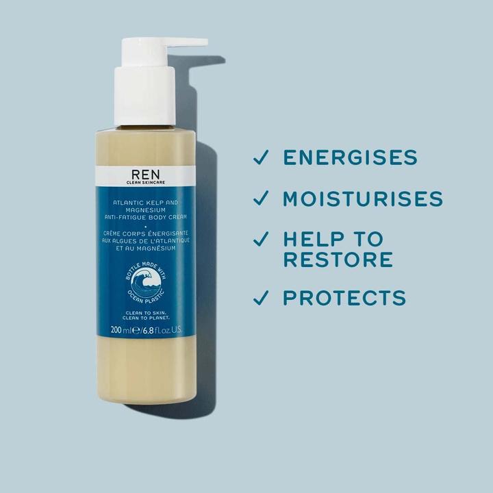 Produktbild Ren Atlantic Kelp And Magnesium Anti-Fatigue Body Cream Ocean Plastic Edition (Körpercreme, 200 ml)