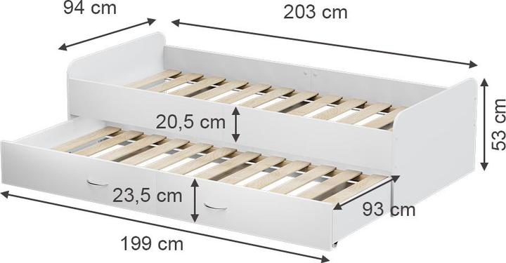 Image du produit Oskar-Store Jaspar (90 x 200 cm)