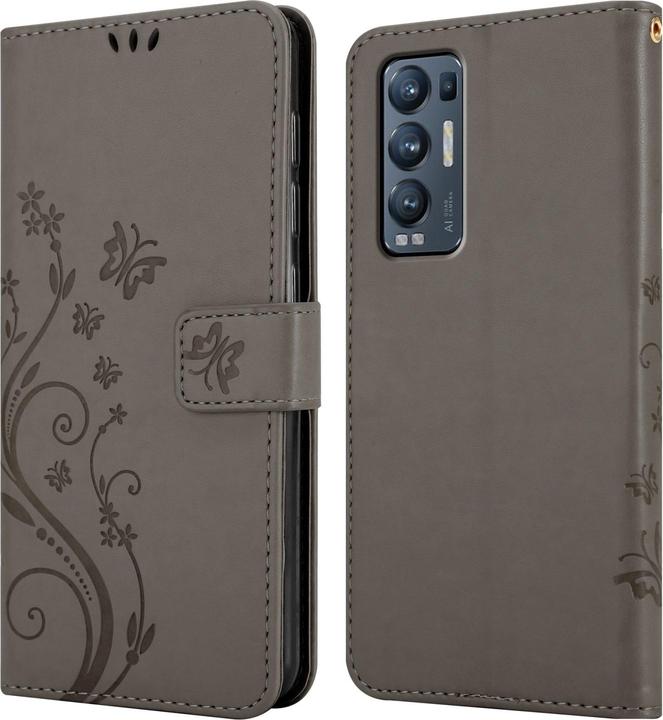 Produktbild Cadorabo Flower Book Hülle (Oppo Find X3 Neo)