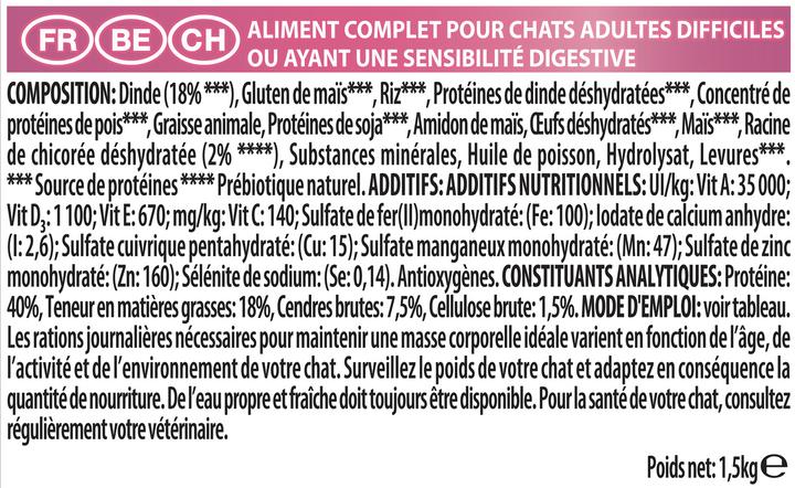 Immagine prodotto Pro Plan Gatto Delicato Tacchino (Adulto, 1 pz., 1500 g)
