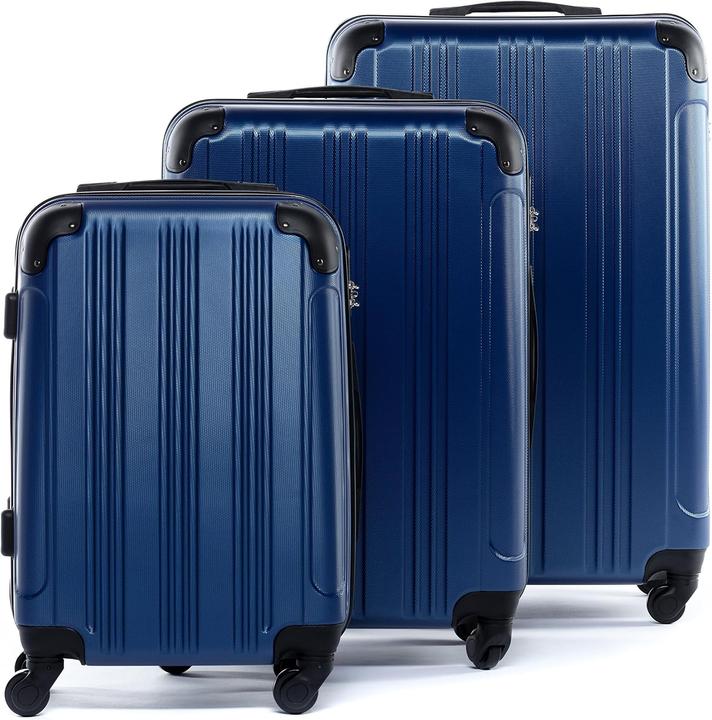Immagine prodotto Fergé Set di 3 valigie (110 l, Bagaglio a mano (fino a 50 litri), M (50 - 90l), L (90 - 115l))