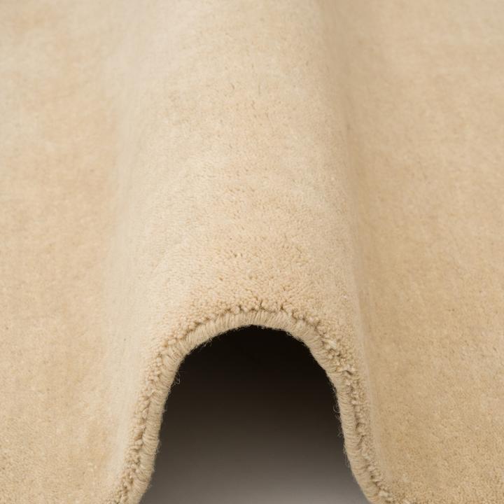Produktbild Pergamon Wolle Natur Teppich Gabbeh Einfarbig (200 x 200 cm)