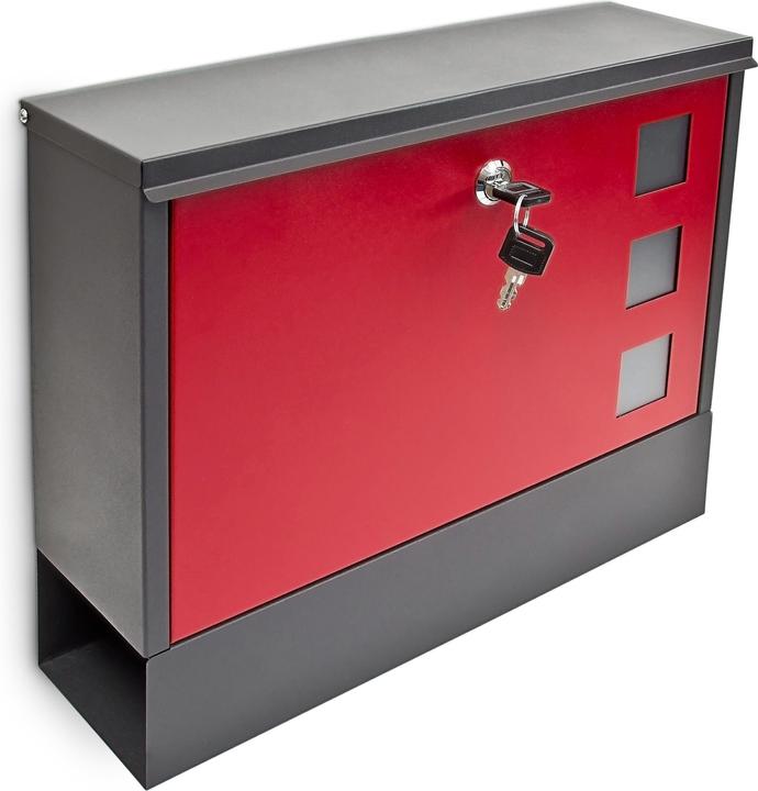 Silver, Black, Red