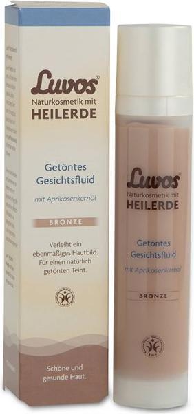Actual product image Luvos Tinted face fluid bronze natural cosmetics with healing clay