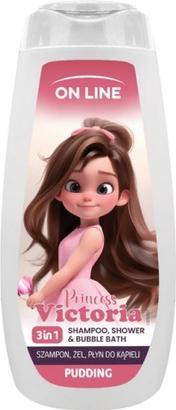 Actual product image Romantic Professional ON LINE 400ml 3-in-1 Princess Victoria Shampoo Bath Gel (400 ml)