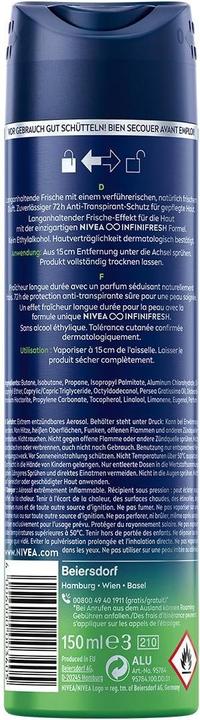 Immagine prodotto Nivea Men MEN Fresh Sensation Spray (Getto vaporizzato, 150 ml)