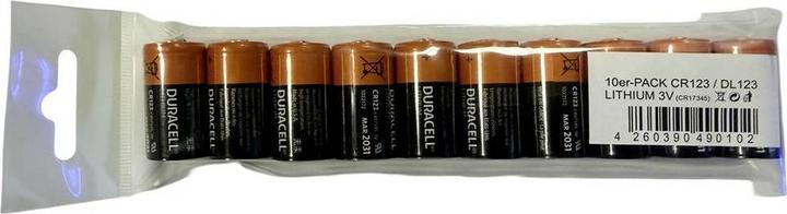 Actual product image Duracell Cr-123a (10 pcs., CR123A, 1550 mAh)
