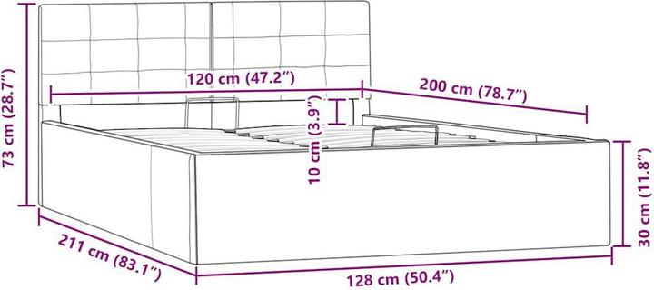 Actual product image VidaXL Bine (120 x 200 cm)