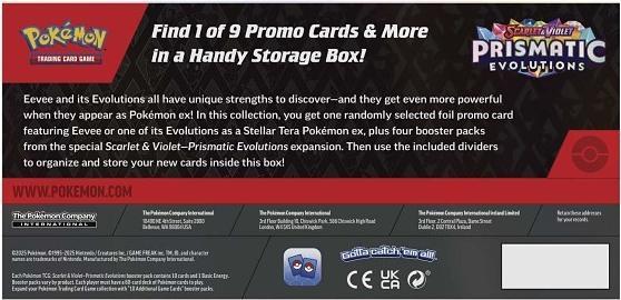 Actual product image Pokémon P-EN SV08.5 'Prismatic Evolutions' Surprise Box (English, Booster Pack)